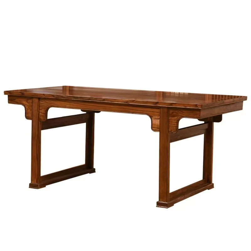 

#Solid Wood Pattern, New Chinese Style, Old Elm Wood Desk, Calligraphy Desk, Office Desk, Entrance Desk
