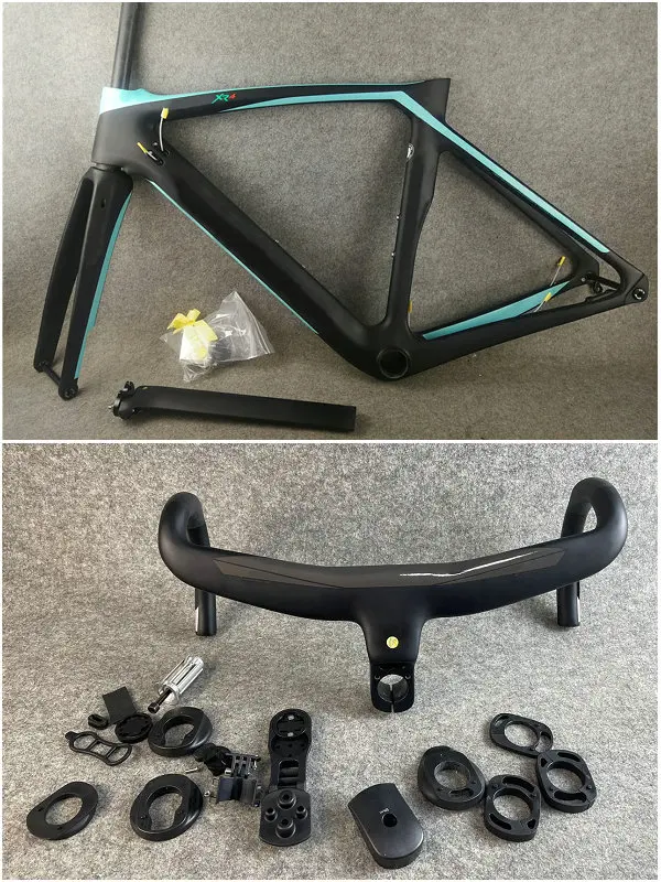 T1000 Carbon Road Bike Frame Custom Colors Super Light Frameset: Carbon Frame HANDKEBAR