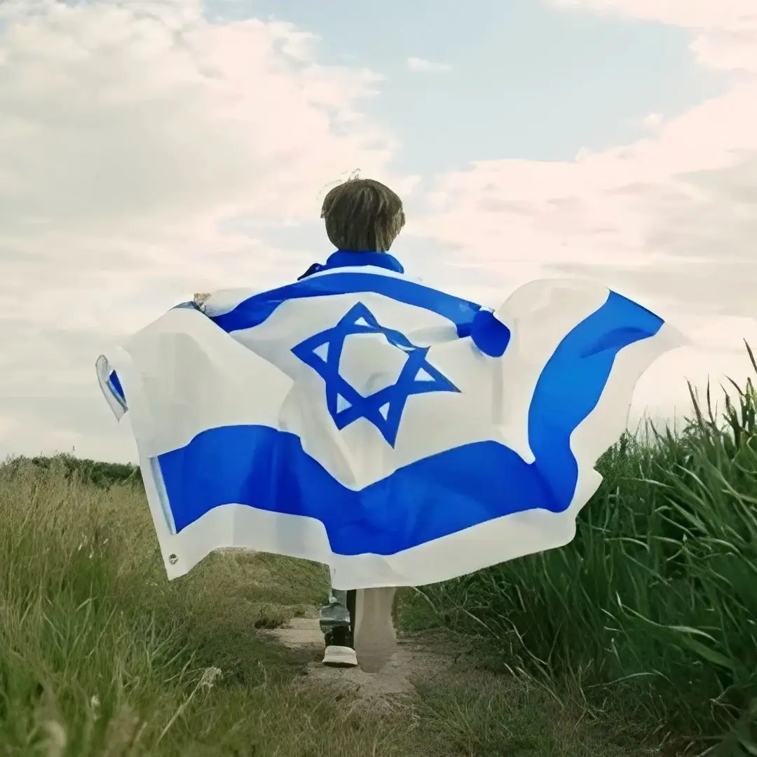 Xiangying Israel National Flag 90X150cm Hanging Polyester ISR IL Israeli National Flags Banner Home Decoration