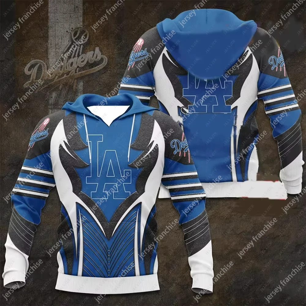 Autumn Winter Hoodies Los Angeles Dodgers Men Boys Top 3D Sportswear Team Male Clothes Sweatshirt Baseball Hot Hoodie Champion