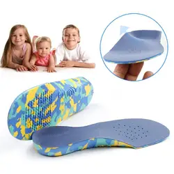 Bambini bambini plantari solette per piedi piatti supporto per arco correzione cura del piede per bambini solette ortopediche suole scarpe inserti