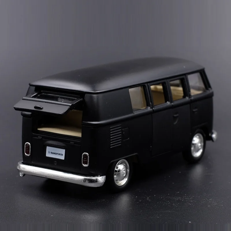 1:36 Volkswagen VW T1 Bus Alloy Diecasts Toy Car Models Metal Vehicles Classical Buses Pull Back Collectable Toys For Children