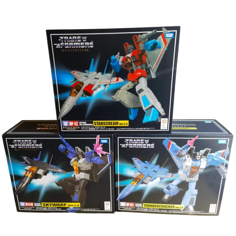 In Stock Takara Tomy Transformers MP-52 Starscream Ver.2.0 MP-52+ Thundercracker MP-52SW Skywarp KO Action Figure Gift Toy