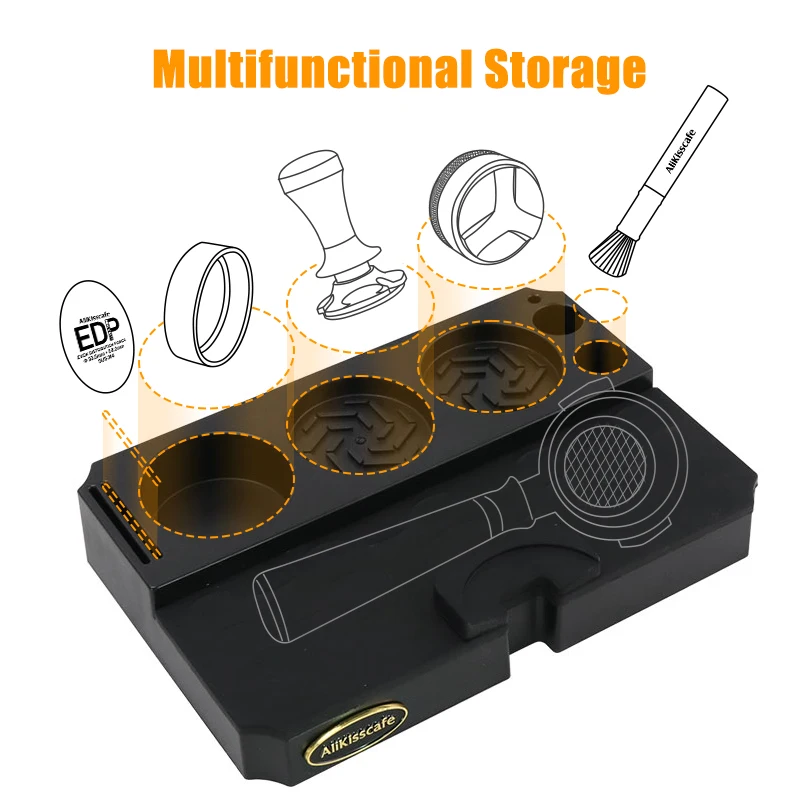Coffee Tamper Station 51MM 54MM 58MM Machine Portafialter Holder Anti-Slip Mat Base Rack For Espresso Accessories Barista Tools