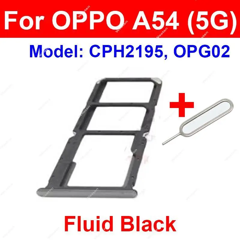 Sim Card Slot Reader For OPPO A54 A54s A55 A55s 4G 5G  Card Sim Card Tray Holder Adapter Replacement Repair Parts