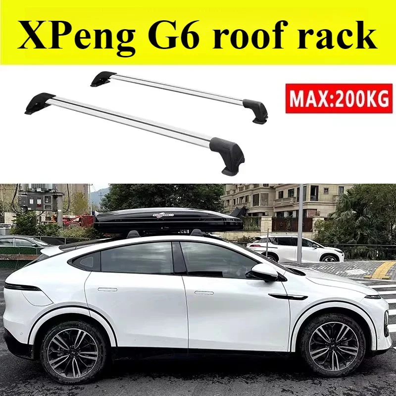 

Car Roof Rack Crossbar Aliuminum Roof Rail Crossbar Baggage Carrier No Need To Punch Top Roof Crossbar for Xiaopeng G6 22-24