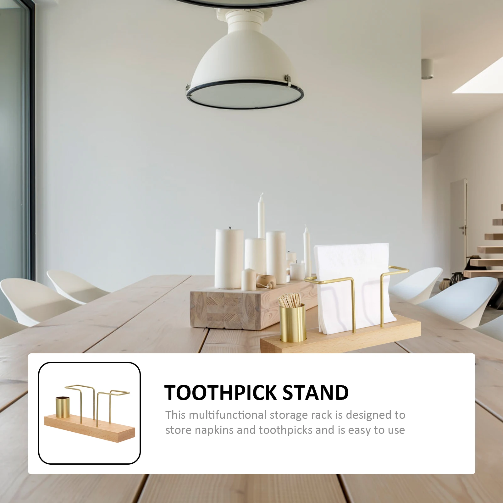 

Tissue Holder Paper Towel Rack Napkin Stand Toothpick Holder Gold Stable Base For Kitchen Home Restaurant Use Desktop Storage