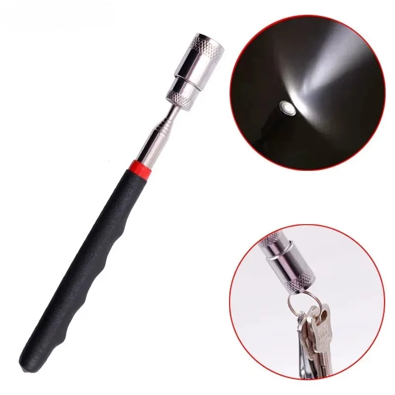 

Telescopic Magnetic Pickup Tool with LED Light Nuts and Bolts Pick Up Tool Car Repair Tool