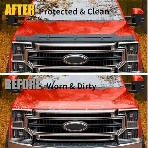 

TPE Hood Protector for 2017-2022 F250 F350 F450 F550 Super Duty - Hood Shield Deflector Guard Accessory