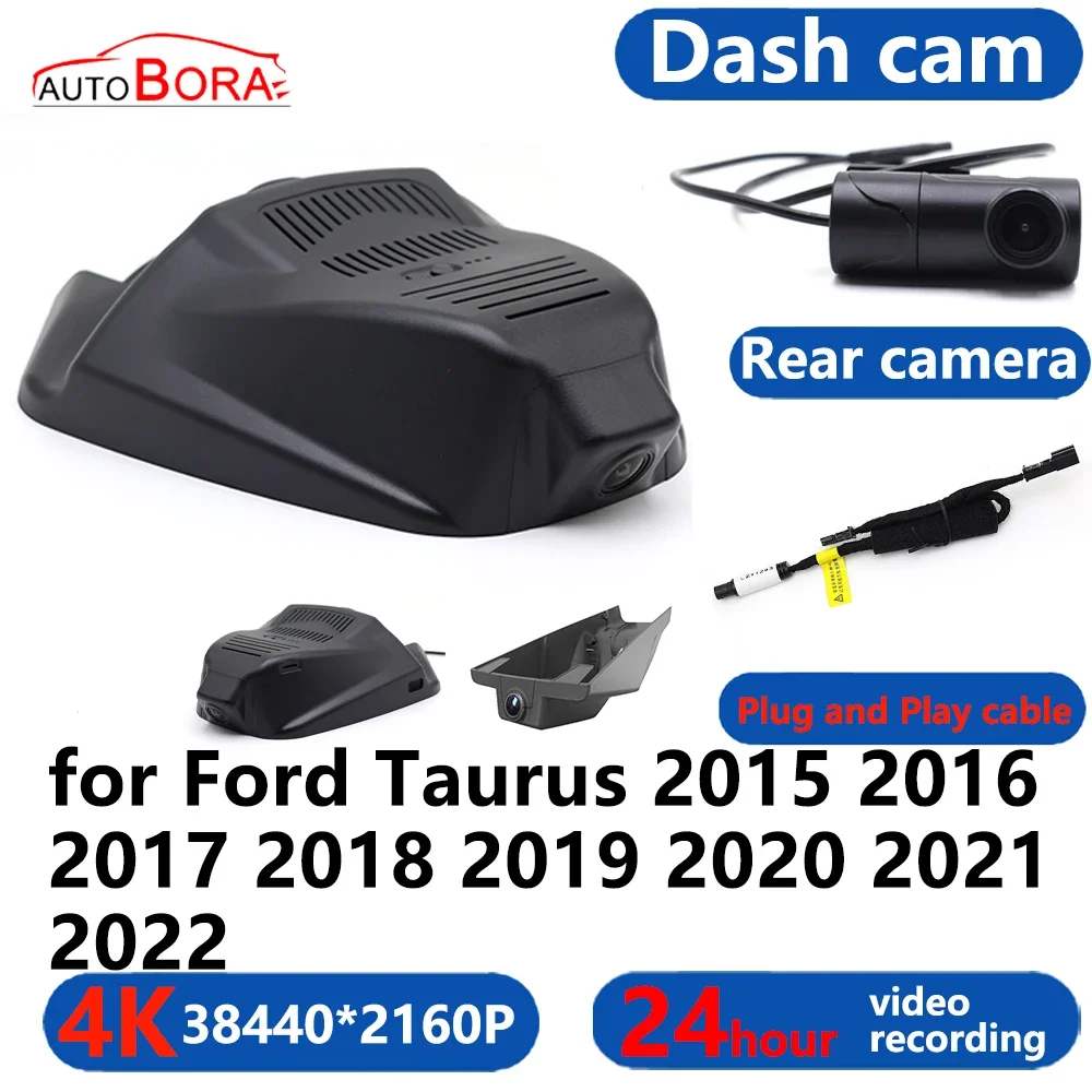 

AutoBora 4K Wifi 3840*2160 Автомобильный видеорегистратор, видеорегистратор, 24-часовой видеомонитор для Ford Taurus 2015 2016 2017 2018 2019 2020 2021 2022