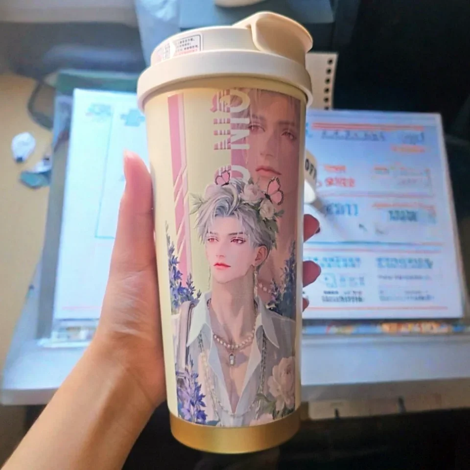 

Love And Deepspace Rafayel Aster Zayne Sylus Double-Walled Stainless Steel Thermos Mug Cute Anime Cosplay Beverage Cup