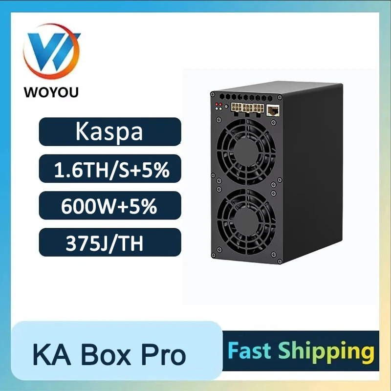 New Goldshell KA BOX Pro 1.6Th/s Kaspa Miner Crypto Mining Machine With PSU ASIC Mining Goldshell KA BOX PRO KAS Miner for Home