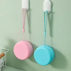 Bathing Brush Silicone Shower Scrubber Soap Box Silicone Bathing Brush Cleanser Massage Tool Washer Bath Brushes