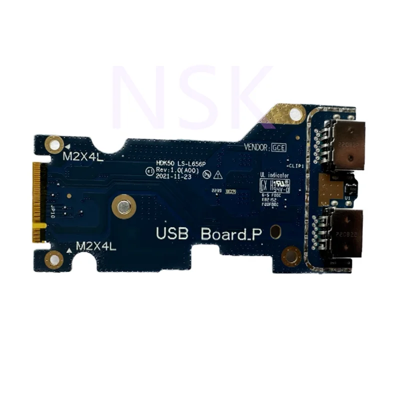 Original LS-L656P für Dell G15 5520 5521 HDK50USB I/O Board 02p 0cy 100% Test ok