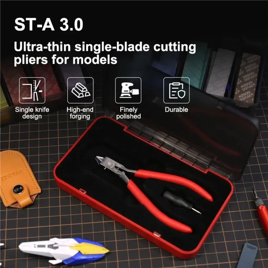 DSPIAE ST-A3.0 Penjepit Pisau Tunggal Ultra-halus untuk Alat Pembuat Model Militer Gundam Alat Kerajinan Tang Pemotong Hobi DIY