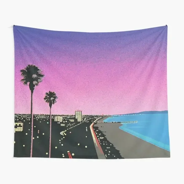 Hiroshi Nagai Vaporwave Bendro  Tapestry Towel Beautiful Bedspread Room Colored Travel Mat Living Decor Printed Blanket Bedroom