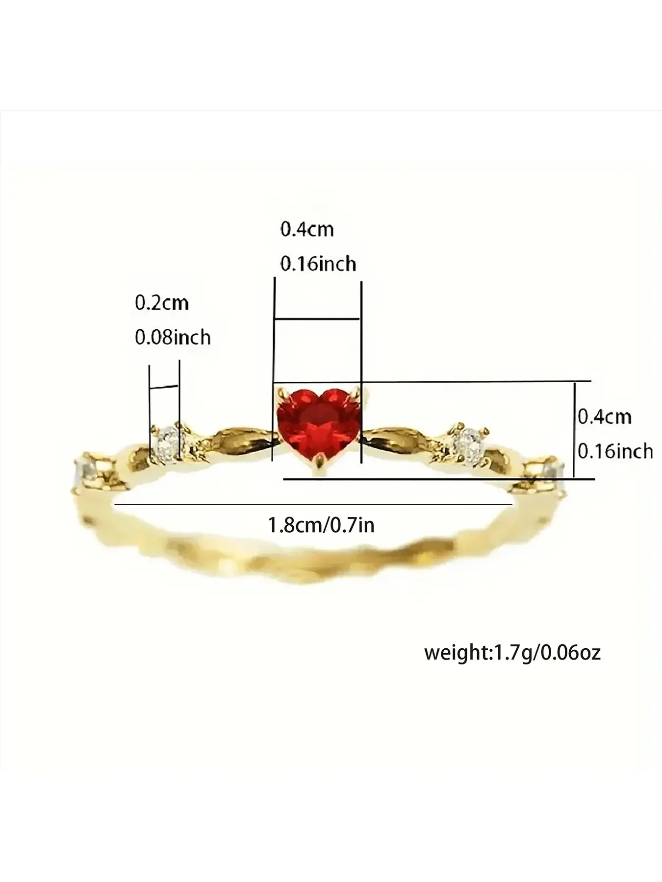 Mother's Day Gift Fashionable Heart Ring with Artificial Crystal, Elegant Minimalist Style Jewelry for Women, Perfect Gift for Special Occasions, Heart Shaped Ring, Fashion Heart Rings, Beautiful Rings