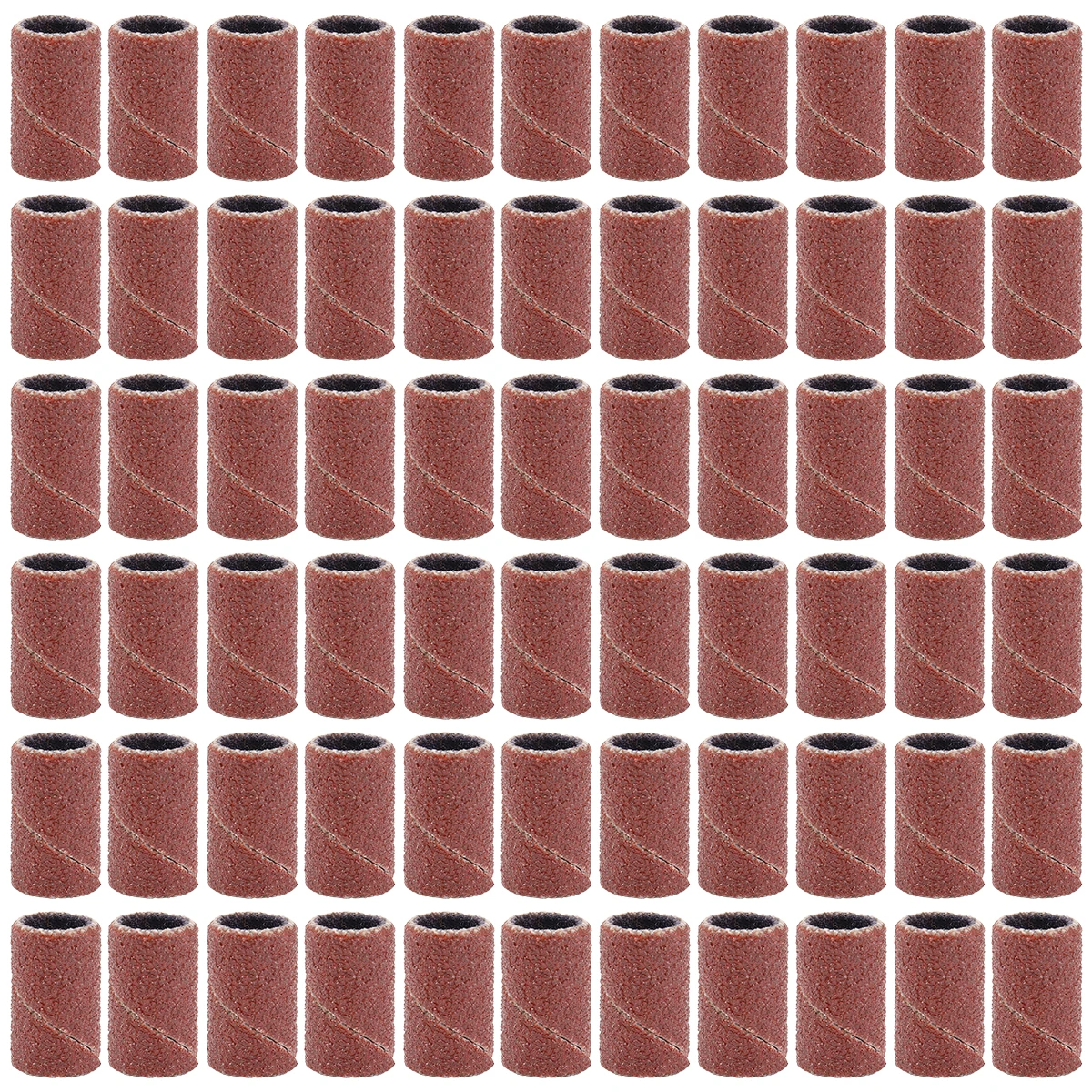 100 قطعة قماش كاشط أحمر أسطواني رأس مطحنة 1/2 ''طبل 1/2'' الارتفاع 180 # أدوات مثقاب الأظافر الكهربائية #5