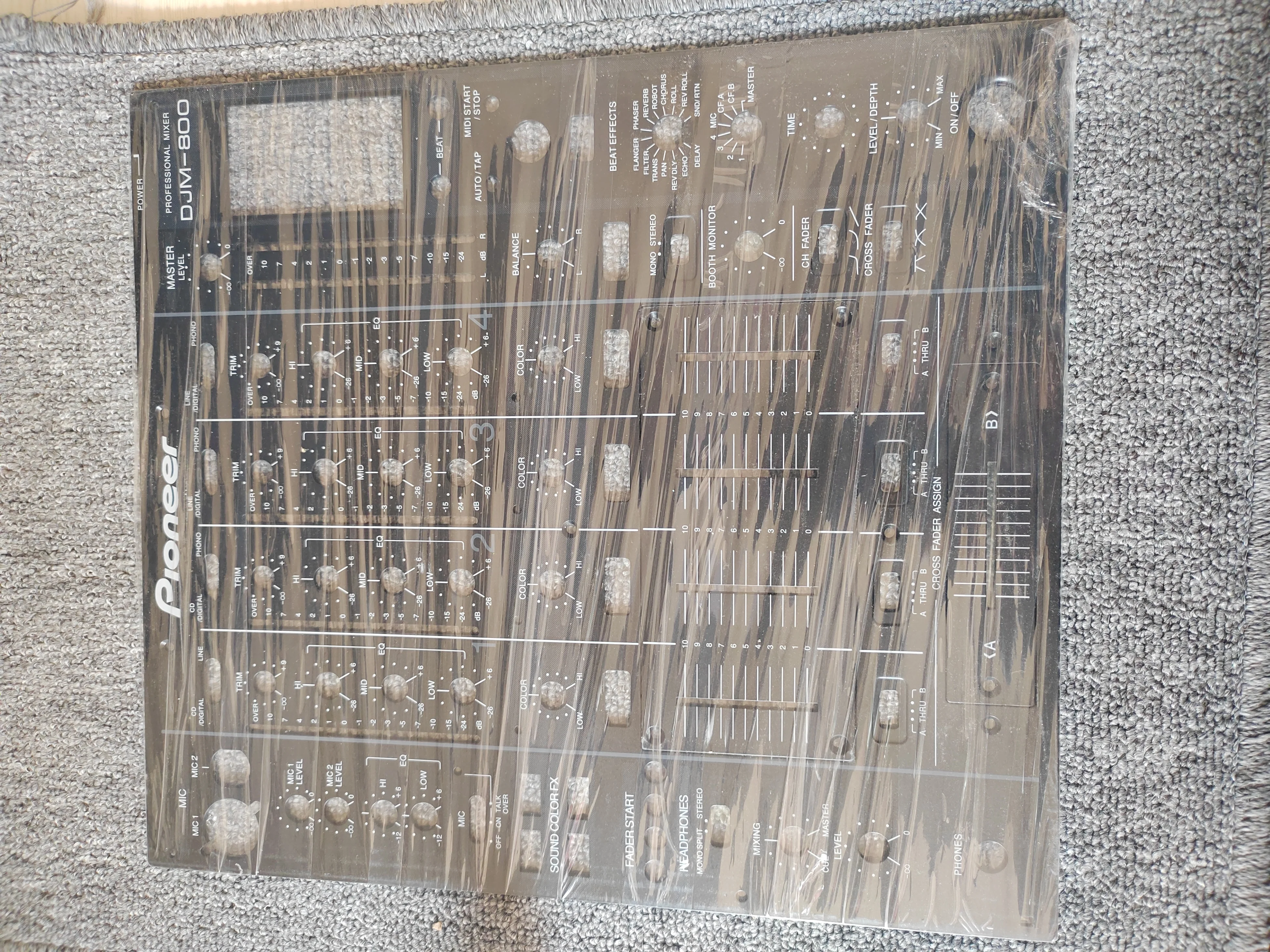 pour-pioneer-djm-800-panneau-de-mixage-ensemble-complet-panneau-de-fader-plaque-metallique-plaque-centrale-dj