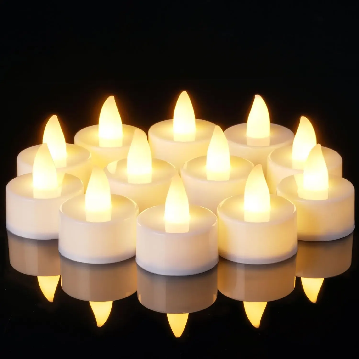 Flameless Led Candle Creative Wishing Led Tea Light Warm White Flameless Candle Halloween Christmas Decor Candle Light JJ3200
