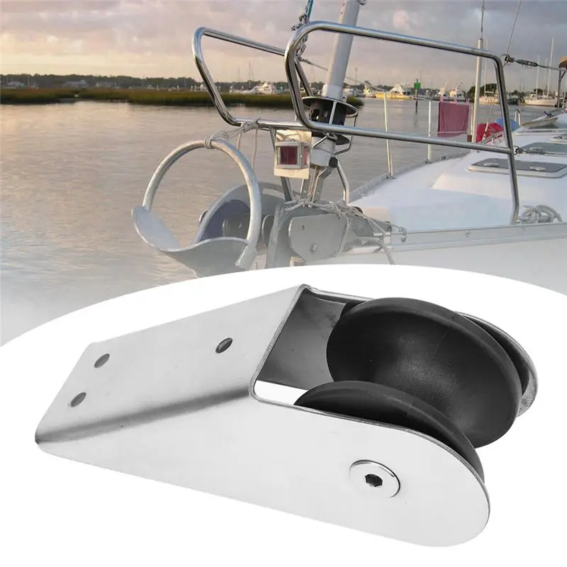 Durable-Boat Accessories Bow Anchor Roller Stainless Steel Anchor Rack Self Launching Bow Rollers Fixed Marine Yacht Docking