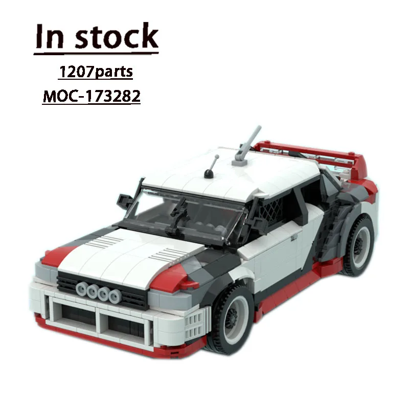 

MOC-173282 New GT Supercar 1:18, сборка, Сращивание, модель строительного блока 1207, детали MOC, креативное здание