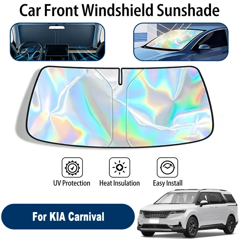 

Windshield Sun Shade For KIA Carnival Foldable UV Reflective Front Window Sun Protection Cover Accessories
