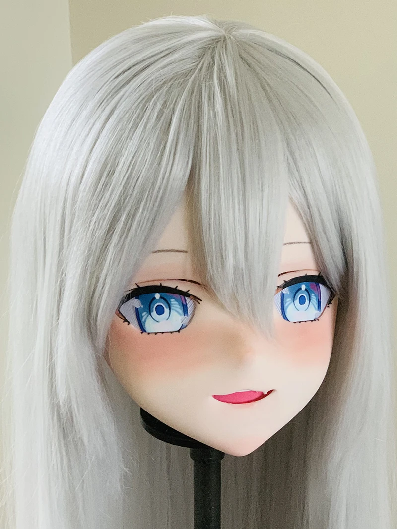 

(STK038) Stock PLA Material Full Head Lockable Crossdress Male to Female Japanese Cartoon Anime Game Character Kigurumi Mask