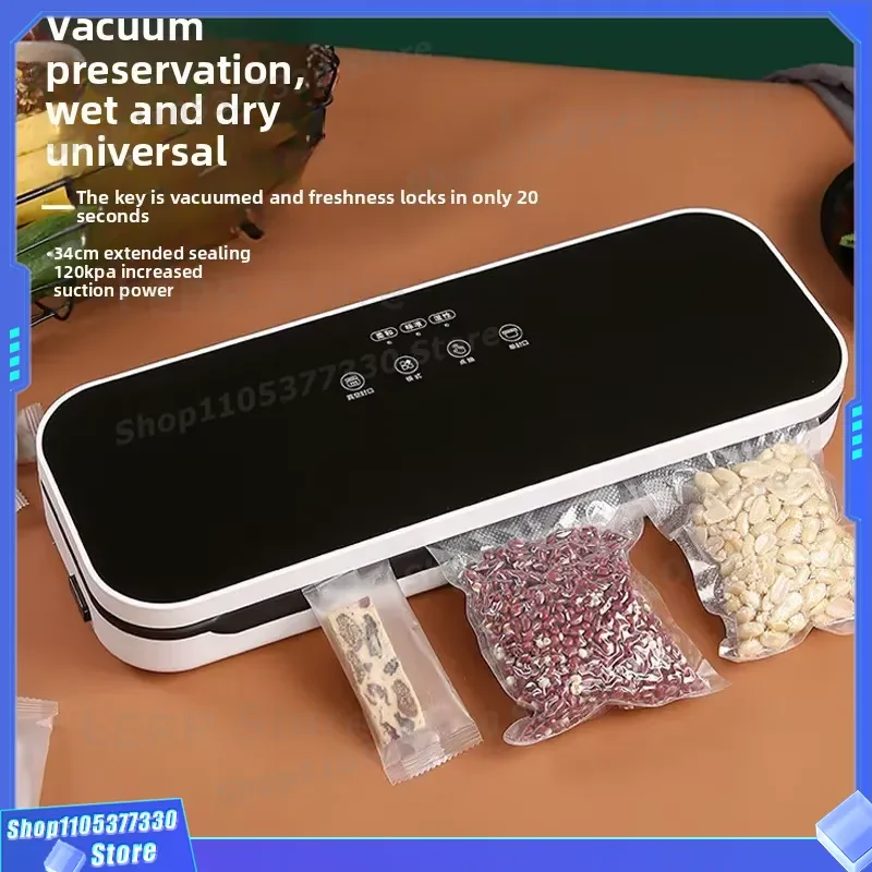 Mini Automatic Vacuum Sealer Machine for Food Preservation Small Household Portable Packaging Device Suitable for RV Camping