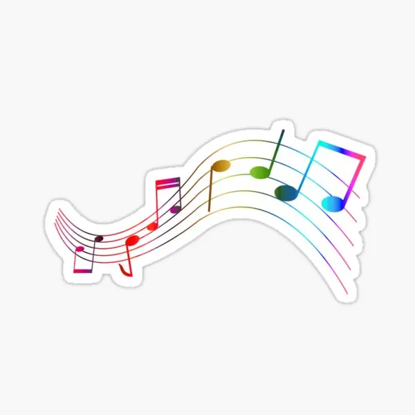 Musical Note Creative Colour Sticker Laptop Bumper Truck Motorcycle Car Glass Helmet Bicycle Van Wall Room Window Glass Decal