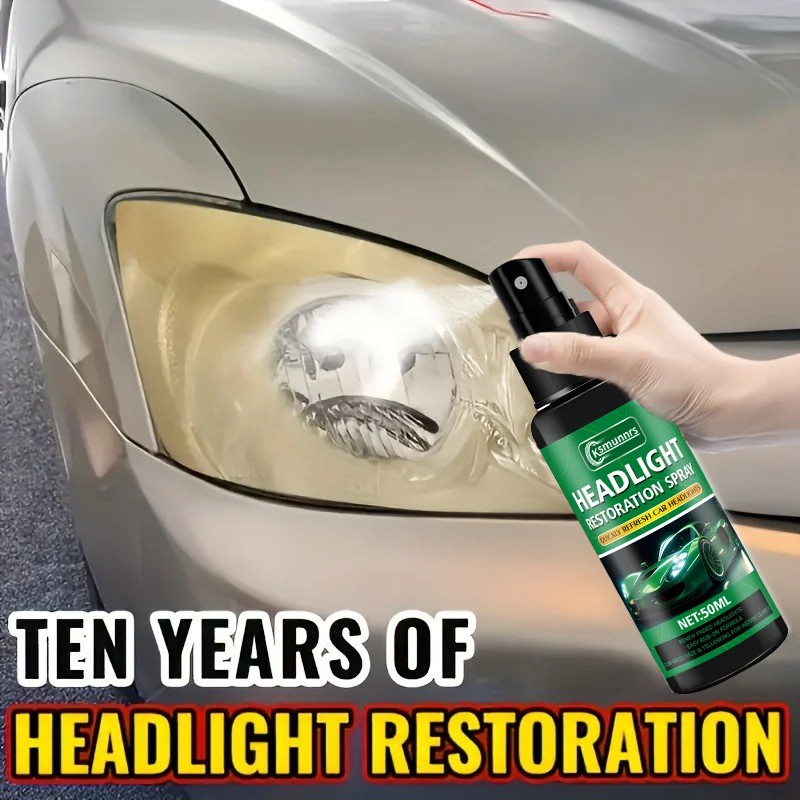 Car Headlight Restoration Polish Quick Clarity Light Enhancement Brightness Improves Night Driving Visibility