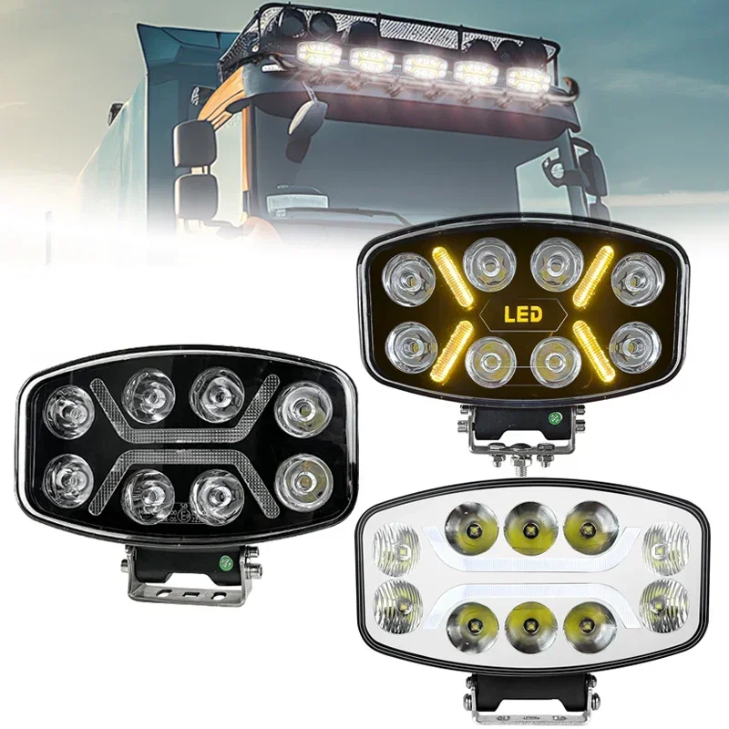 

10-дюймовые фонари для грузовиков, светодиодный рабочий фонарь для грузовиков, модифицированный прожектор, приводная фара, вспомогательный свет, инженерный свет для грузовика