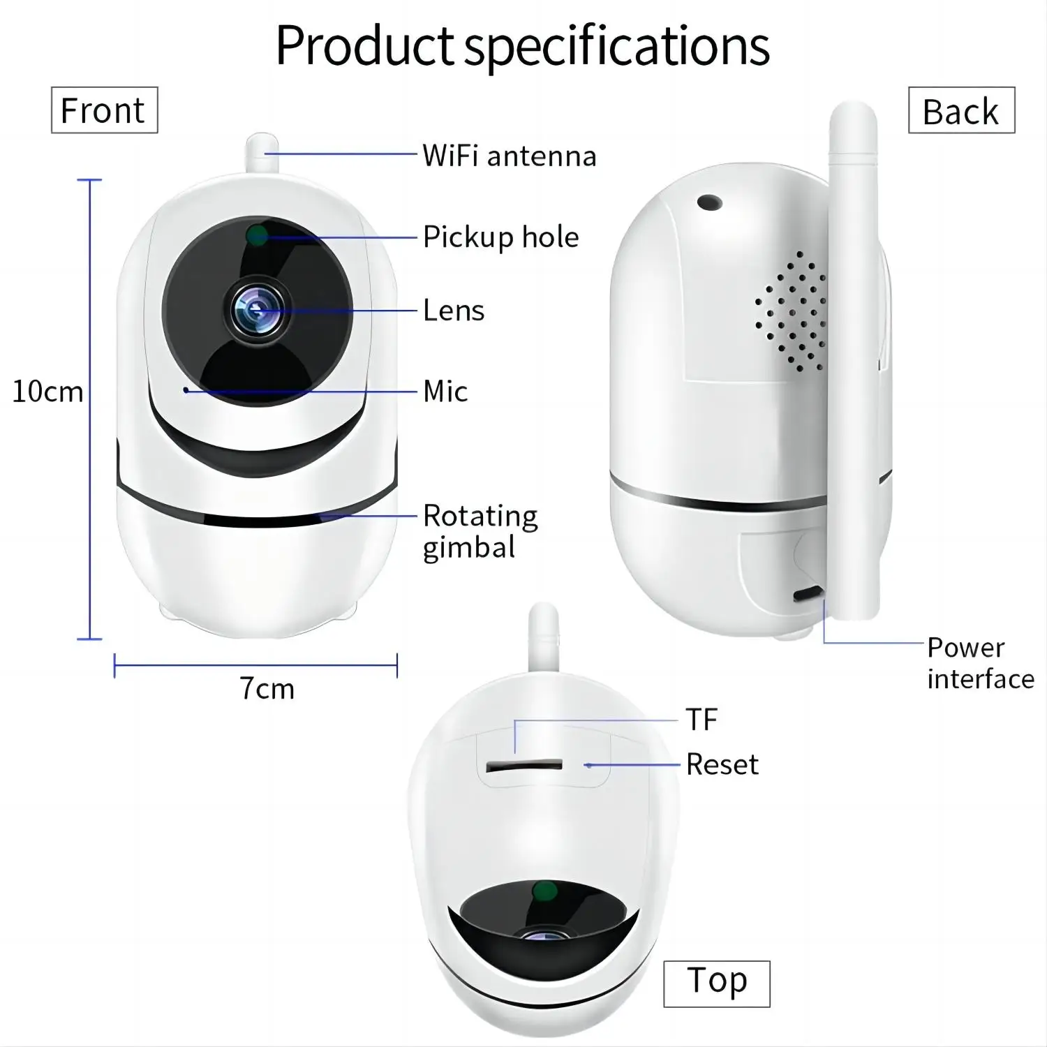 5G Tuya 2MP/3MP WiFi Smart IP Camera AI Human Detect Color Night Vision Surveillance Camera Smart Life Baby Monitor Smart Home