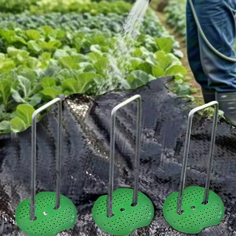 10-100 Stück Kunststoff-Puffer-Unterlegscheiben Gartenklammern Bodenanker für Landschaftsbau Bodenbedeckung Garten Rasen Fixiernägel Gartenwerkzeug – Detail 2