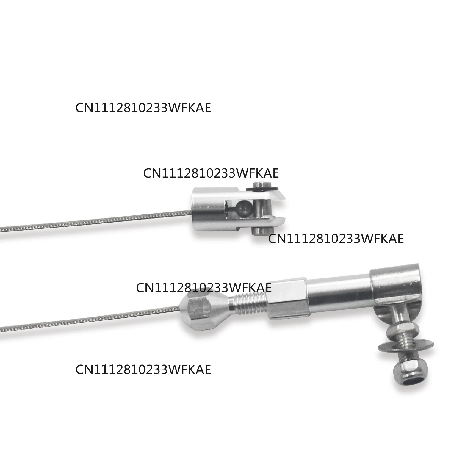 36- and 24-inch Automotive General Purpose Braided Throttle Cable Kits Fuel Line Kits Stainless Steel