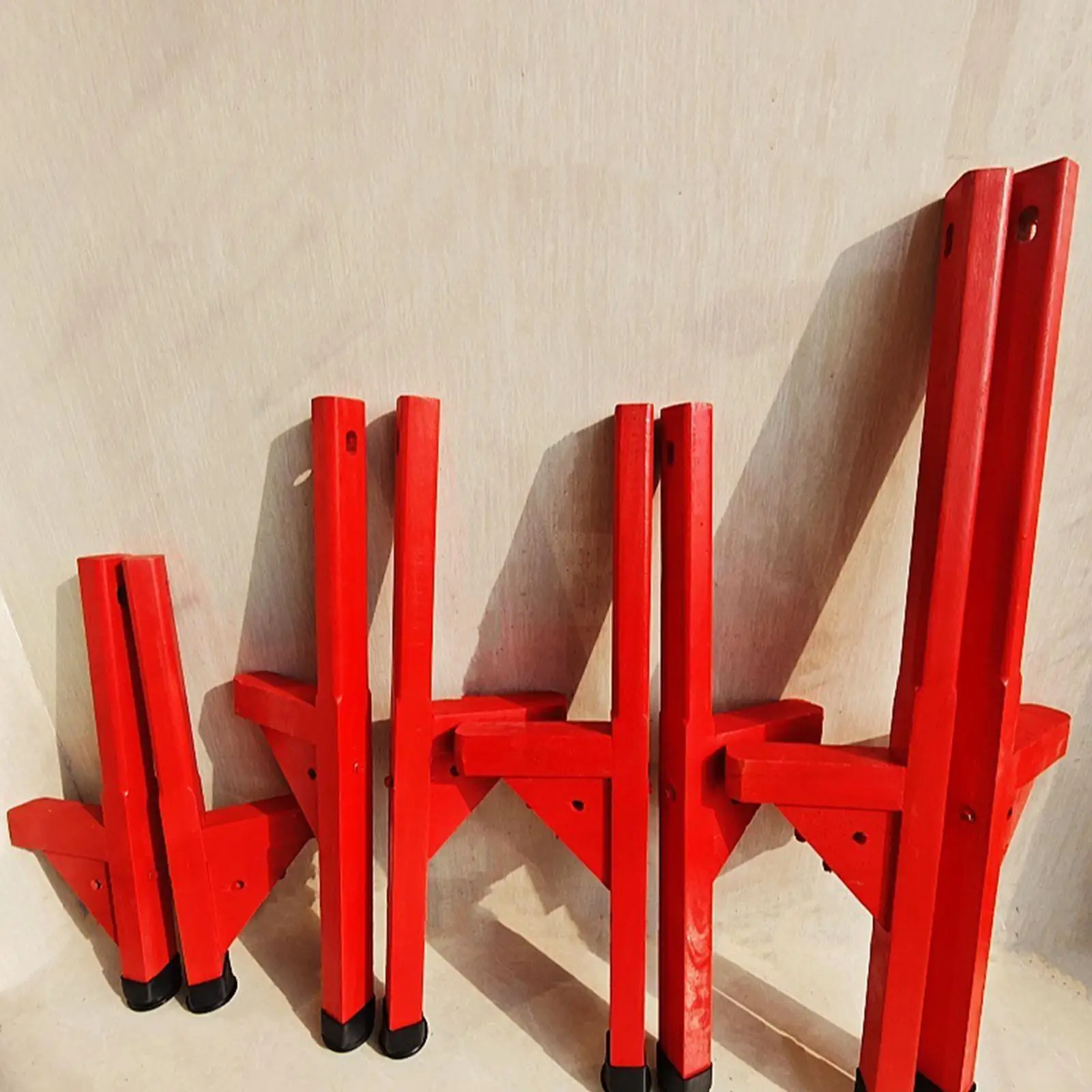 Kids Wooden Stilts Folk Dance Props Balancing Stepper Toy with Four Straps for Festivals Traditional Performances Cosplay Role
