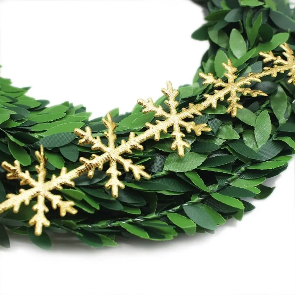 تقليد الجلود ندفة الثلج الشريط 10 متر الذهب/الفضة تنقش الشريط DIY بها بنفسك وهمية ندفة الثلج عيد الميلاد اكسسوارات عيد الميلاد الديكور #6