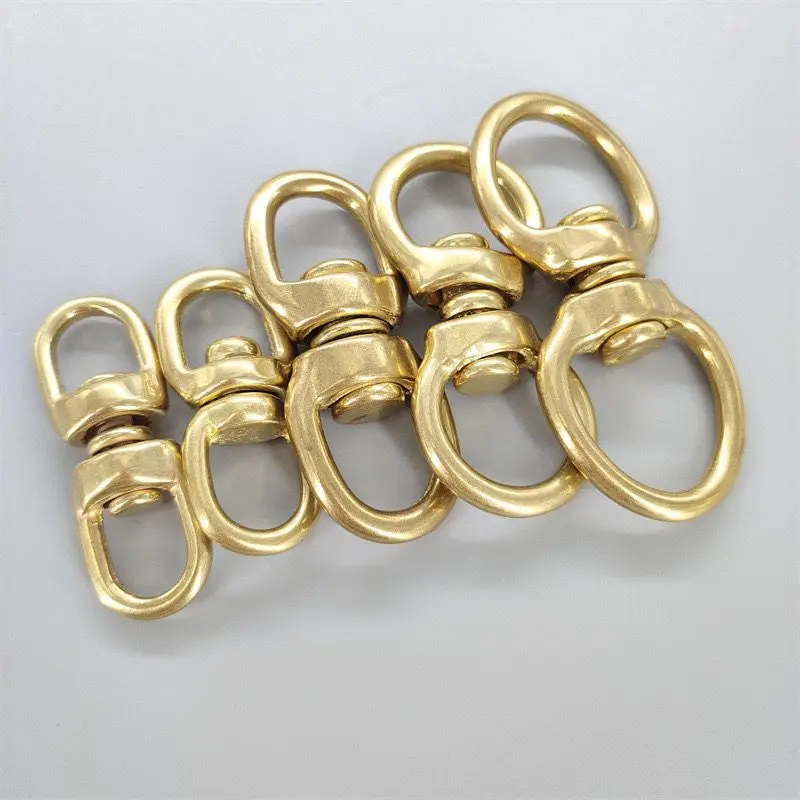 1piece Solid Brass Swivel Eye Rotating Connector \