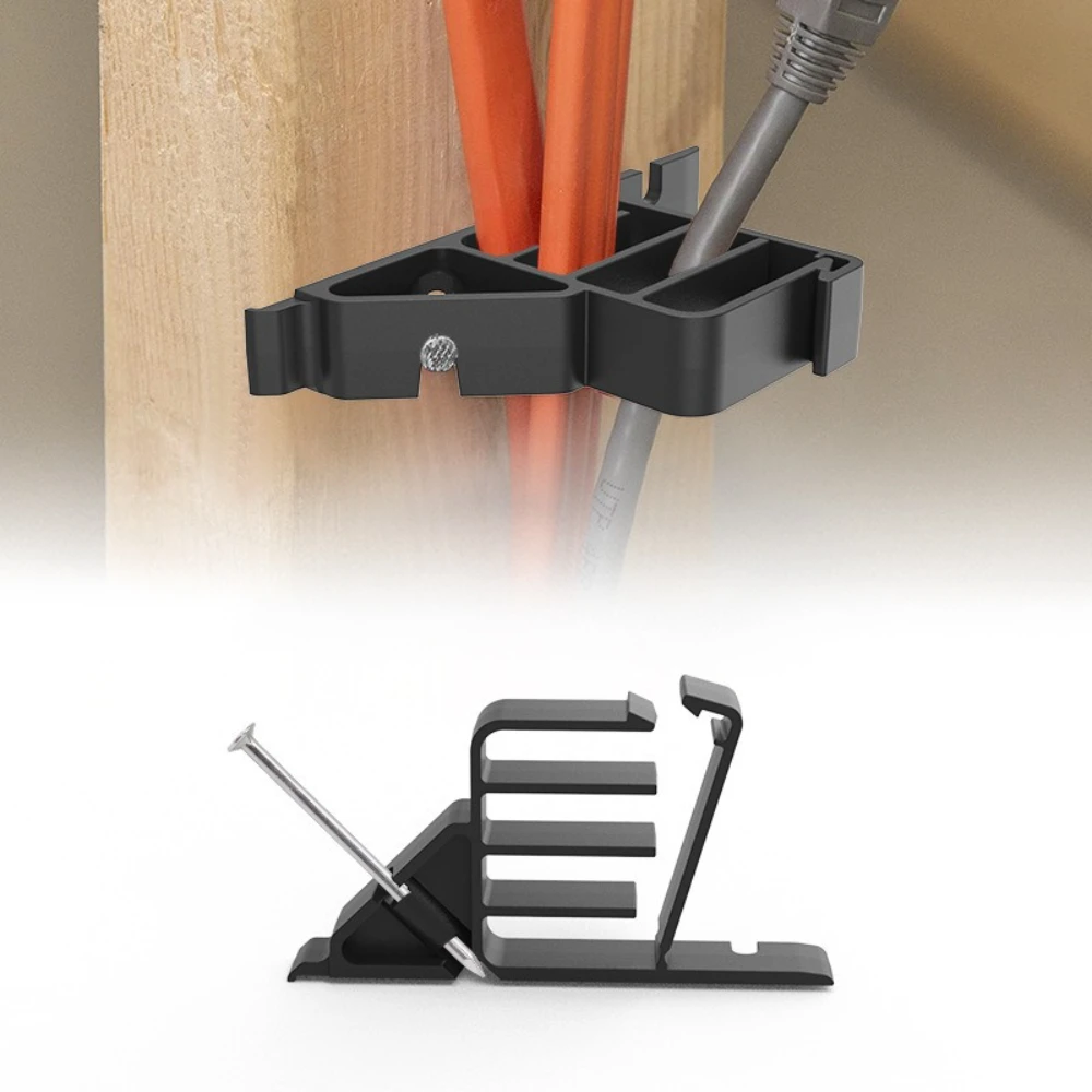 20 قطعة منظم الكابلات ذاتية اللصق مقاطع حامل تخزين سلك المثبت سلك كابل العزل USB اللفاف سطح المكتب خط المشبك #2