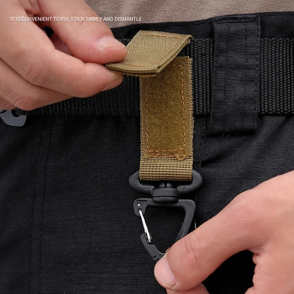 1-10 Stück Nylon-Hängehaken Karabiner Taktische Schnallen Gürtelclips Schlüsselanhänger Camping-Aufhängehaken Camping-Werkzeug – Detail 4