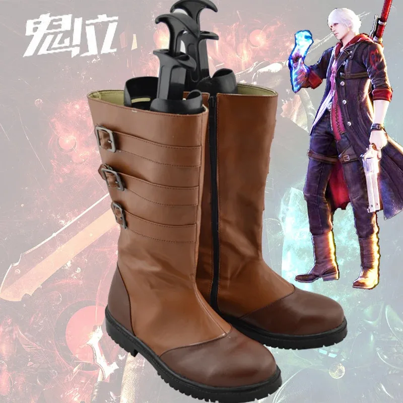 DY20Devil May Cry Nero Shoes DMC 4 Nero Cosplay Boots Shoes25