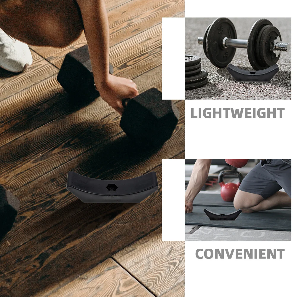 4 قطع من حامل الدمبل، حامل الدمبل ذو هيكل ثابت شديد التحمل لمعدات التمرين وحماية الأرضية واللياقة البدنية
