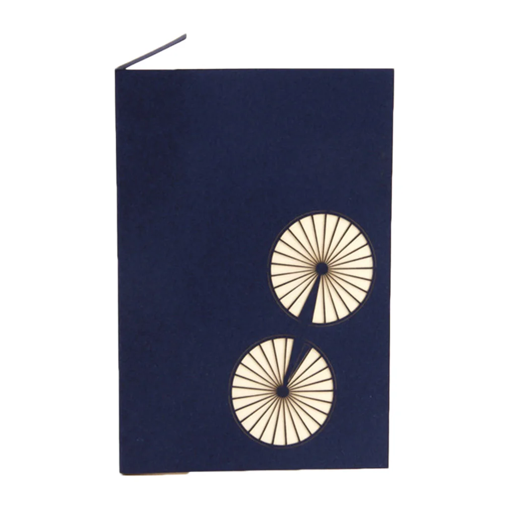 

Creative 3D Bike Blessing Cards Handcraft Greeting Graduation Cards Up Cards for Graduation Gift (Blue)