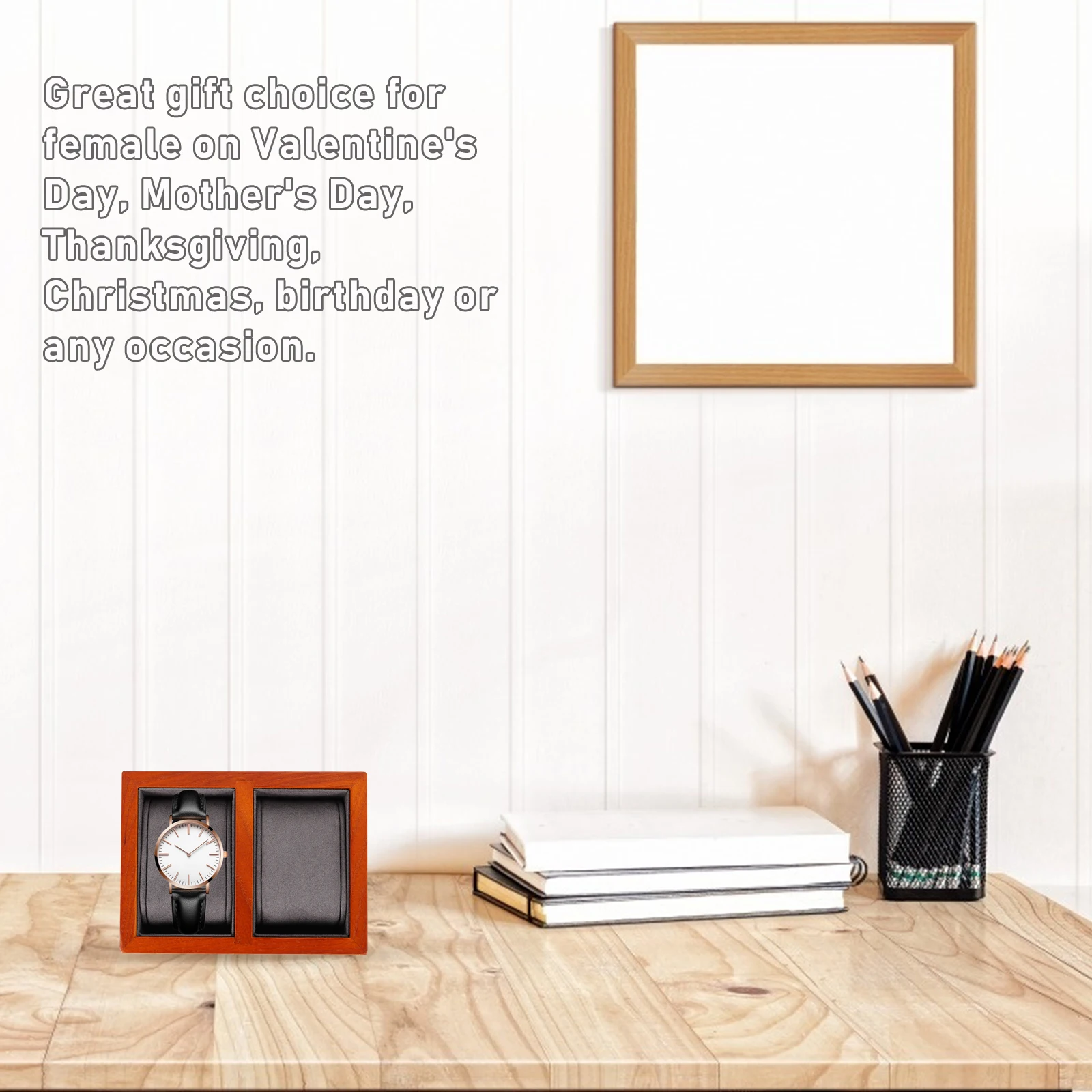 

Деревянная коробка для демонстрации часов, защита от пыли и царапин, органайзер для хранения, контейнер для ювелирных изделий, чехол-держатель для часов