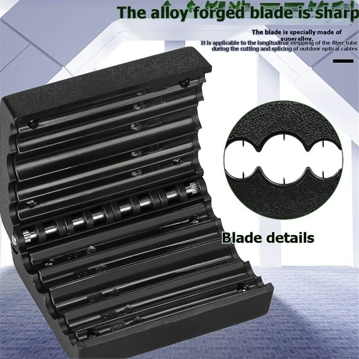 1.5-11mm Longitudinal Fiber Optical Jacket Shell Stripper Fiber Optic Tool Beam Tube SlitterOptic Tube Slitter B