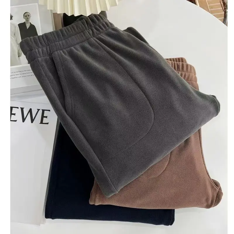 سراويل بيجامة رجالية متعددة الاستخدامات عالية الجودة، سراويل طويلة للربيع والخريف، سراويل مريحة أنيقة مخططة كبيرة الحجم يمكن ارتداؤها في الخارج