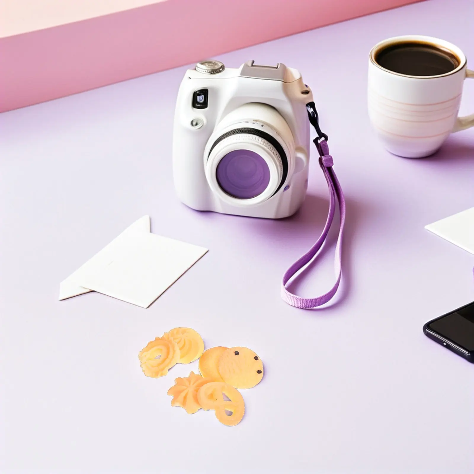 

30Pcs Artificial Cookie Biscuits Realistic Simulation Dessert Crackers for Kitchen Bakery Food Display Props Biscuit Models