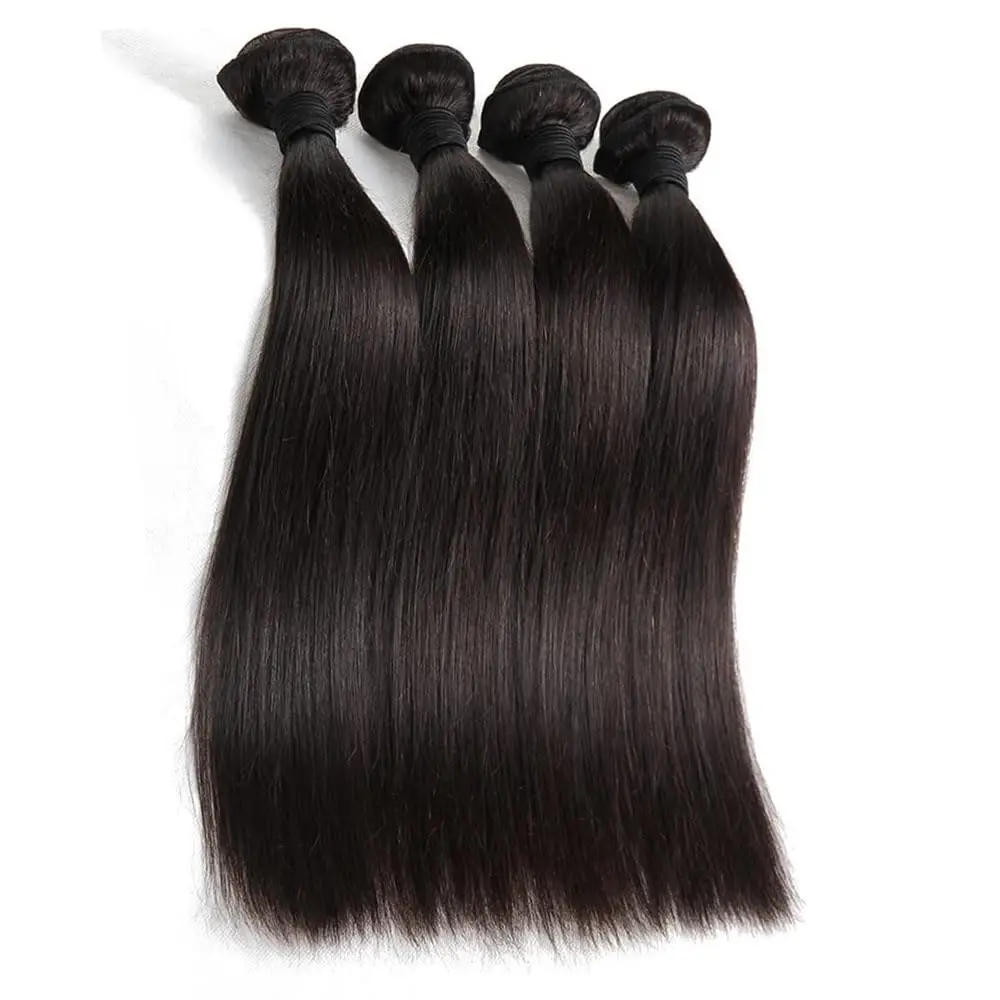 Ulrica Hair 30Inch Brazilian Straight Human Hair Bundles 10A 100% Unprocessed Remy Hair Extensions Weave 1 3 4 Bundles Natural