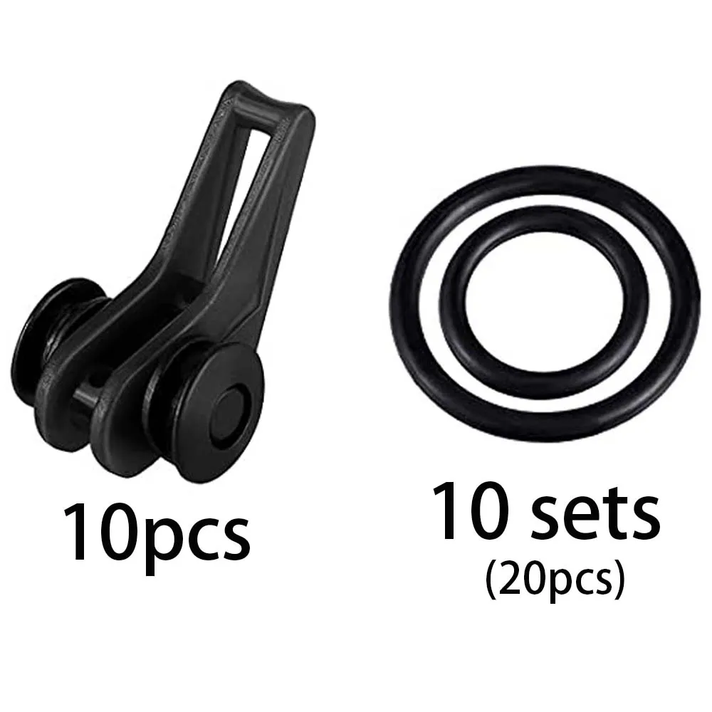 Angeln Köder Keeper 10PCS Gemischte Farben Sichere Halter Haken Ring Wurm Köder Verschluss Winkel Aufhänger für Rod Jig Casting Tackle