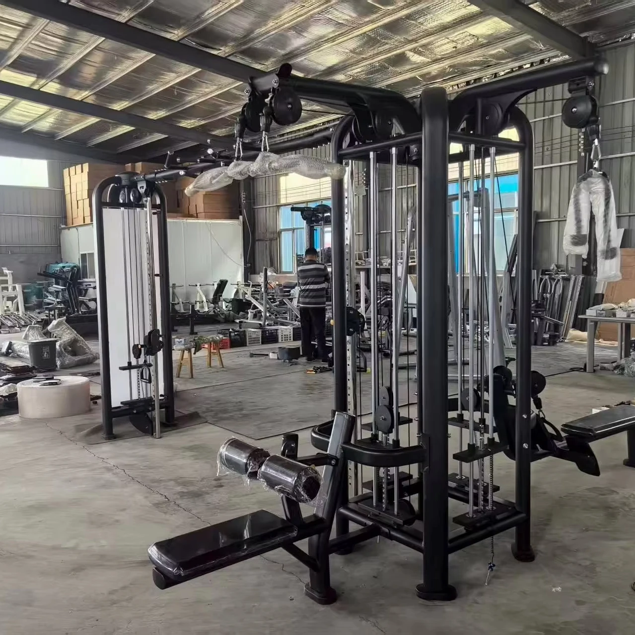 Commercial 5 Station Stack Multi Gym Station Fitness Equipment Jungle Four Stations with Lat Pulldown/row/ Cable Workout